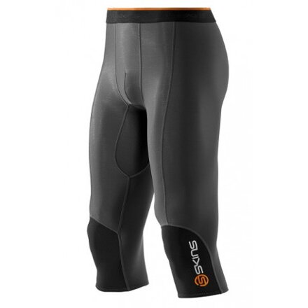  Kalhoty SKINS 3/4, pánské, kompresní, black/graphite/orange