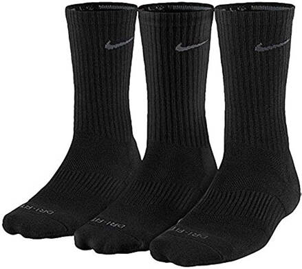 Ponožky Nike Dry-Fit Cotton sx4827, dámské, pánské, black