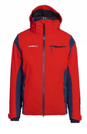 Bunda Stockli Skijacket, pánská, lyžařská, red/dark blue