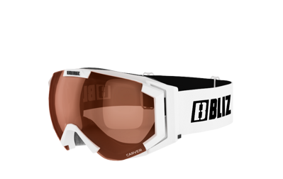 Lyžařské brýle Bliz Carver Jr 30078-08 shiny white/orange