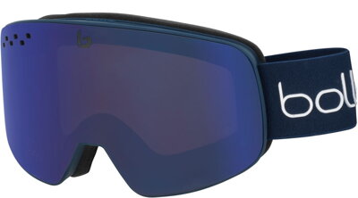 Lyžařské brýle Bollé Nevada - matte blue ＆ white diagonal/bronze blue