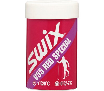 Běžecký stoupací vosk Swix V55 červený speciál 45g