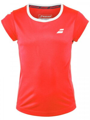 Babolat Core Flag Club Tee Girl - fiery RED