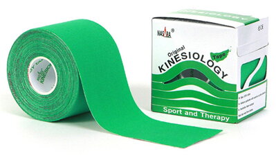 Kineziologická tejpovací páska NASARA  Kinesiology tape, zelená