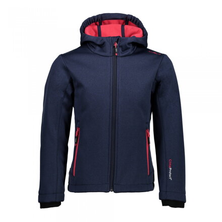 Bunda CMP Fix Hood  navy melange/ibisco, dětská lyžařská