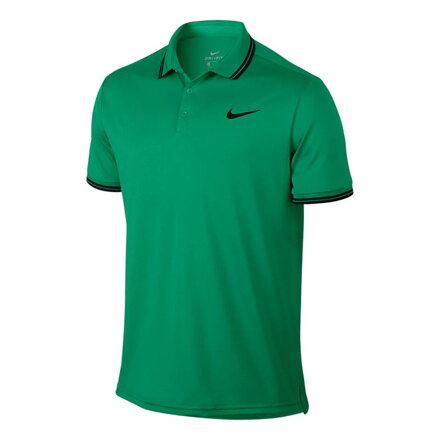 Triko Nike Court Solid Polo zelené, pánské