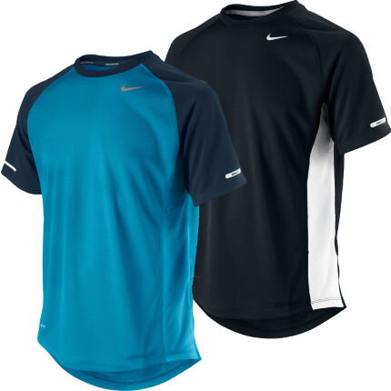 Triko Nike Miler SS Top Boys 403903-010, dětské, black/white