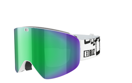 Brýle Bliz Flow - white/brown,green multi + extra pink, lyžařské