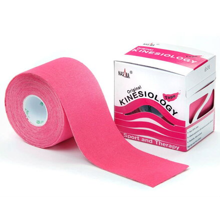 Kineziologická tejpovací páska NASARA Kinesiology Tape, růžová