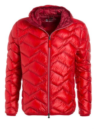 Bunda Mountain Force Hooded Down červená