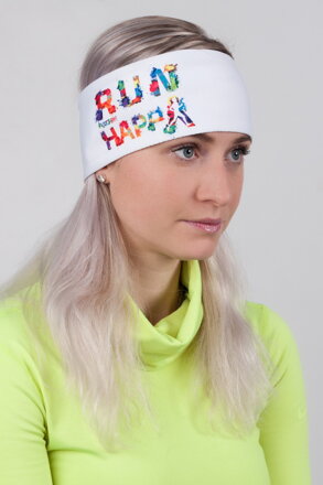 Čelenka R-Jet Happy run bílá, unisex