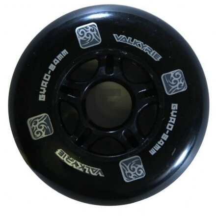 Kolečka GYRO Valkyrie 84mm 87A black, 8ks Pack
