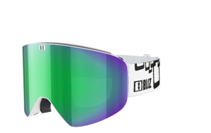 Lyžařské brýle Bliz Flow - white/brown,green multi + extra pink