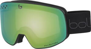 Lyžařské brýle Bollé Nevada - matte neon green diagonal/phantom green emerald