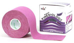Kineziologická tejpovací páska NASARA Kinesiology Tape, fialová