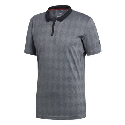 Triko Adidas  BCADE CY3317, pánské, polo, grey