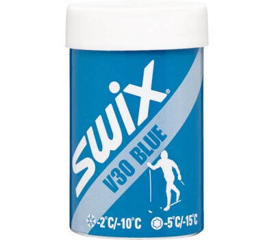 Běžecký stoupací vosk Swix V30 modrý 43g
