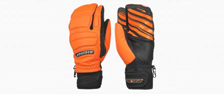 Lyžařské rukavice Ziener Galos lobster glove race orange 991202
