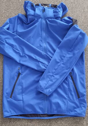Bunda Zip Hood Jacket 38A5577 M974, pánská,  modrá