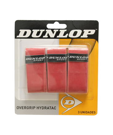 Omotávka DUNLOP HYDRATAC 3 UNITS, red, 3pack