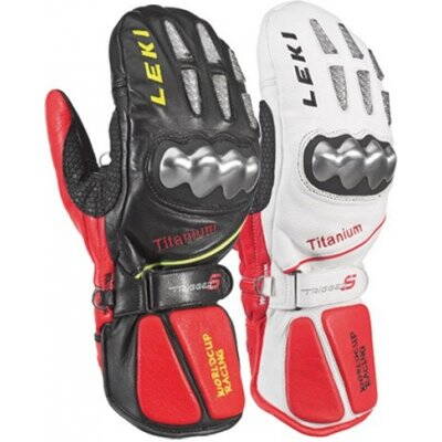 Rukavice Leki WC Racing Titanium Mittens, lyžařské 63880193 - white/red/black