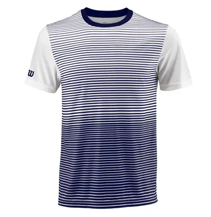 Tričko Wilson Team Striped Crew Blue/White, pánské