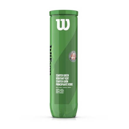 Míče Wilson Roland Garros Green 4ks WRT147500, tenisové