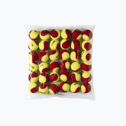 Tenisové míče Wilson Starter Red, 36 ks žlutá/červená, WRT13700B
