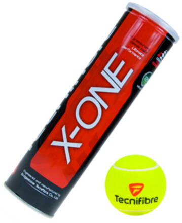 Tenisové míče Tecnifibre X-One 4ks v dóze
