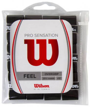 Omotávka Wilson Pro Sensation overgrip 12ks,  black