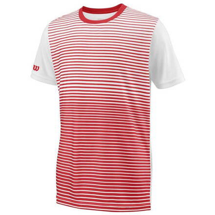 Triko Wilson  Team Striped Crew WRA769704, tenisové